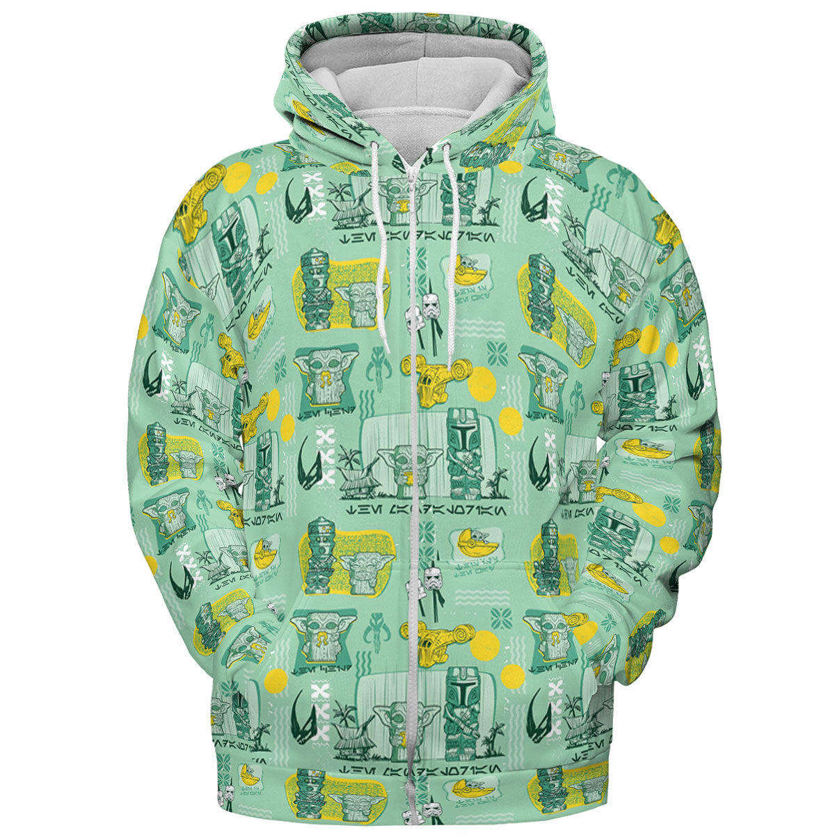 The Mandalorian Star Wars Aloha All-over Print Hoodie