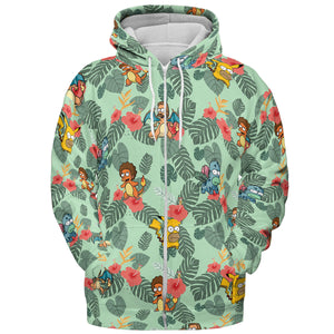Simpsonmon The Simpsons Pokemon Mashup All-over Print Hoodie