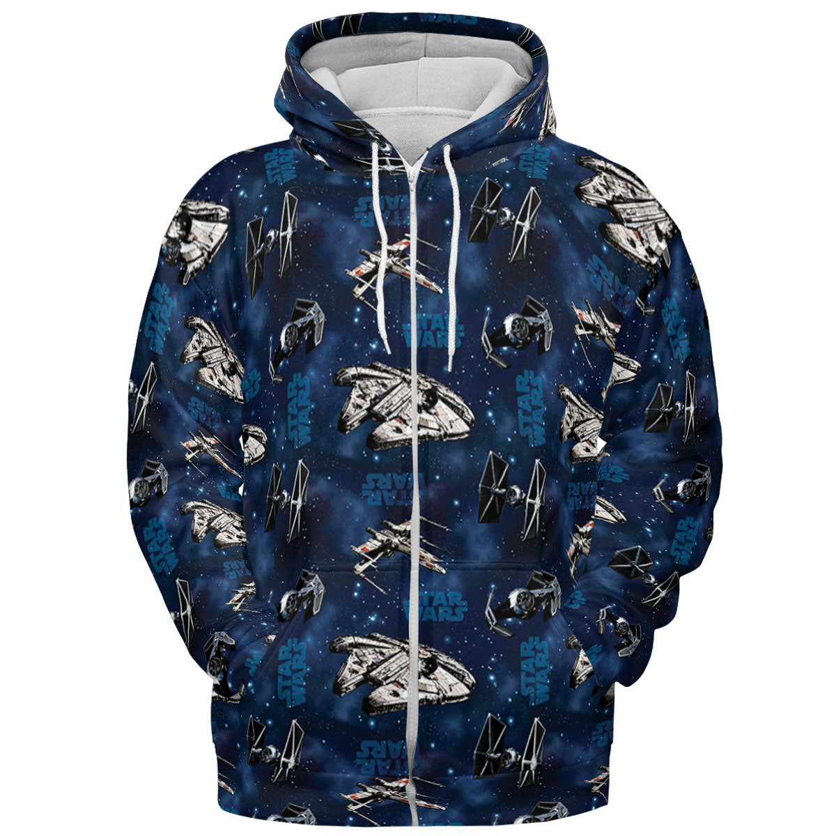 Star Wars Ships Pattern All-over Print Hoodie