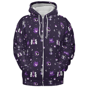 Gengar Pokemon Pattern All-over Print Hoodie