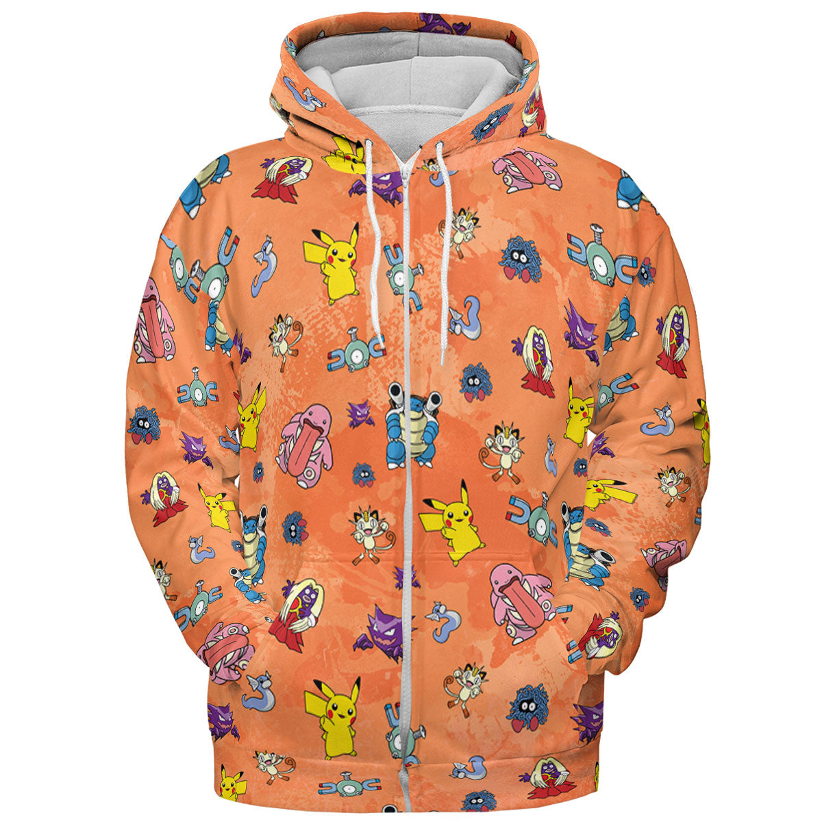 Pokemon Character Scatter All-over Print Hoodie