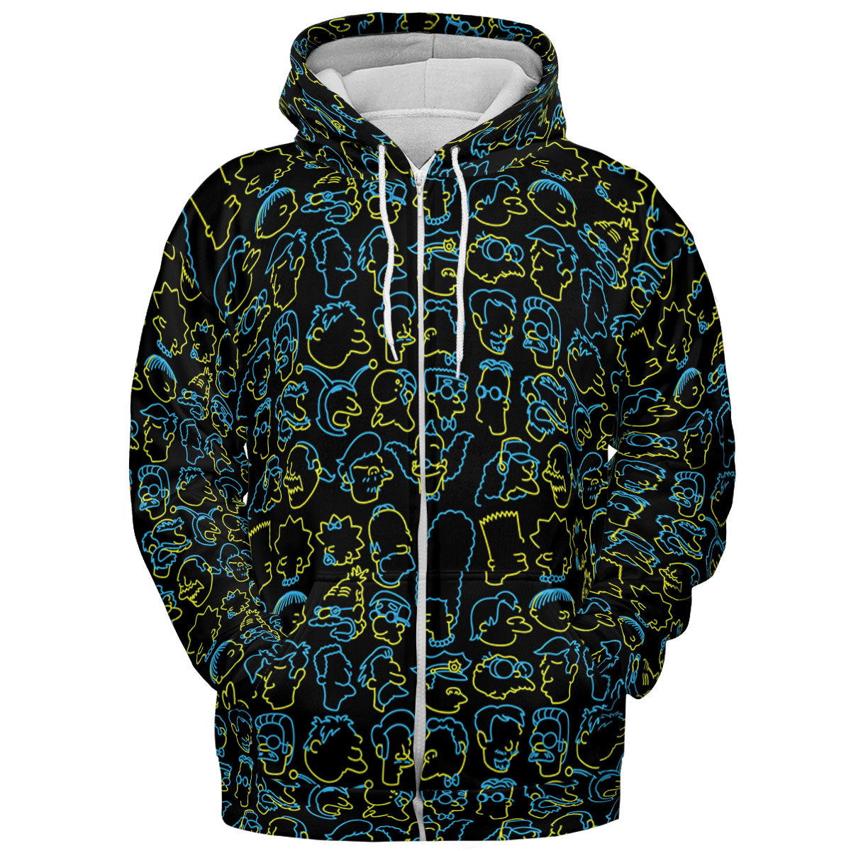 The Simpsons Neon All-over Print Hoodie
