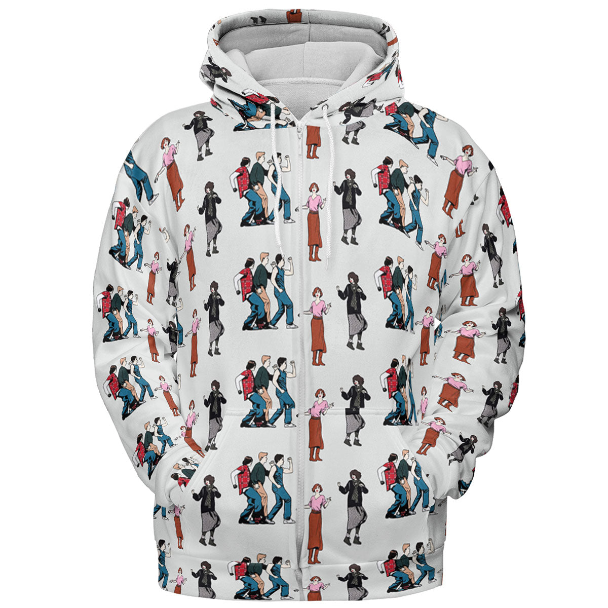 The Breakfast Club Characters Pattern All-over Print Hoodie