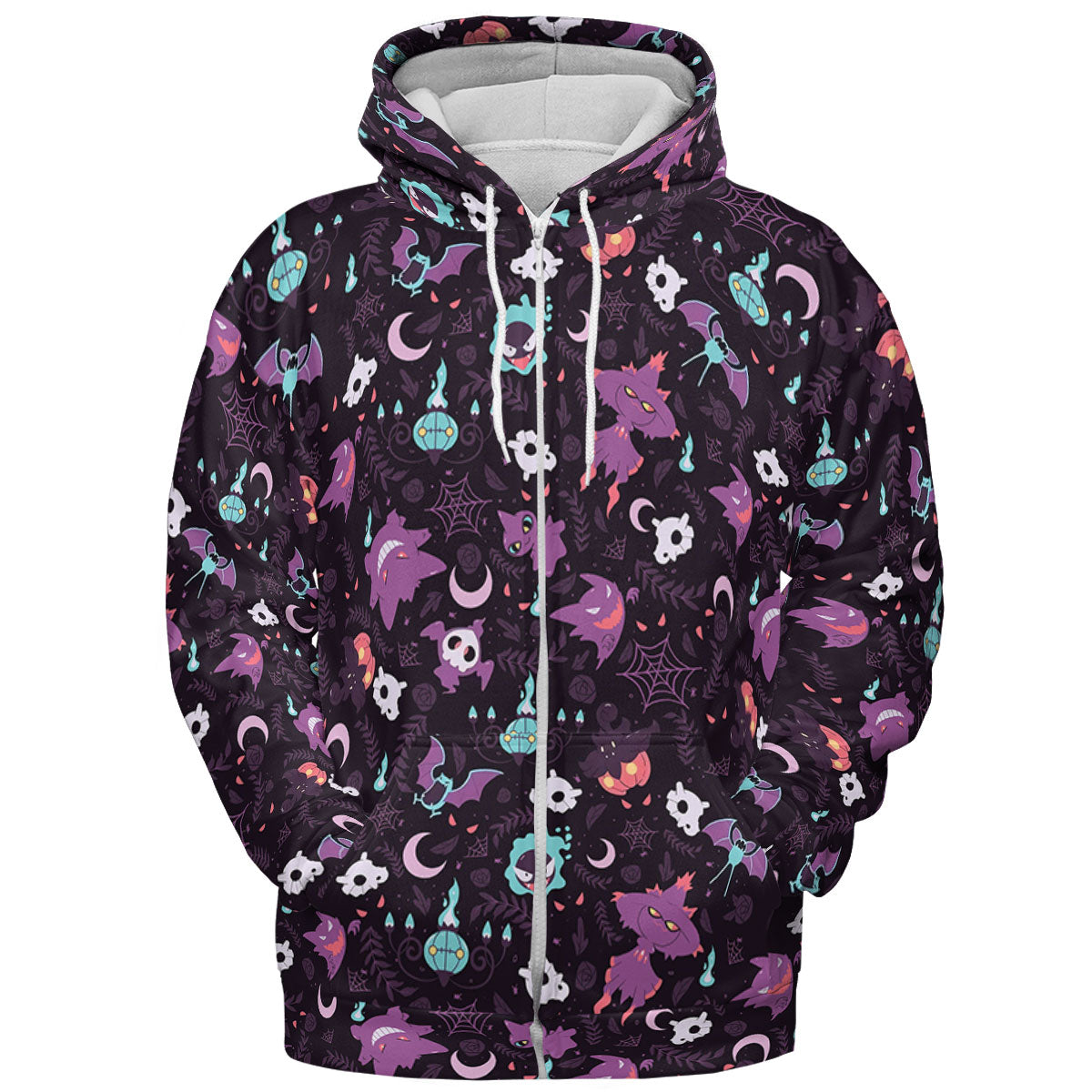 Lavender Town Pokemon Pattern All-over Print Hoodie