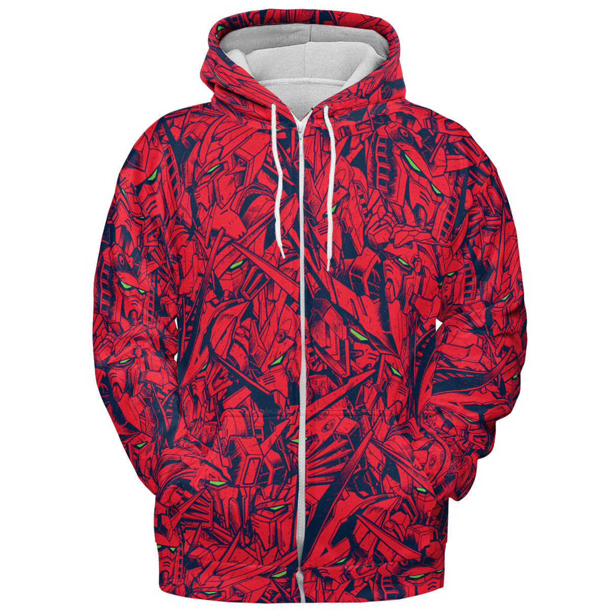 Gundam Camo Magenta Gundam All-over Print Hoodie