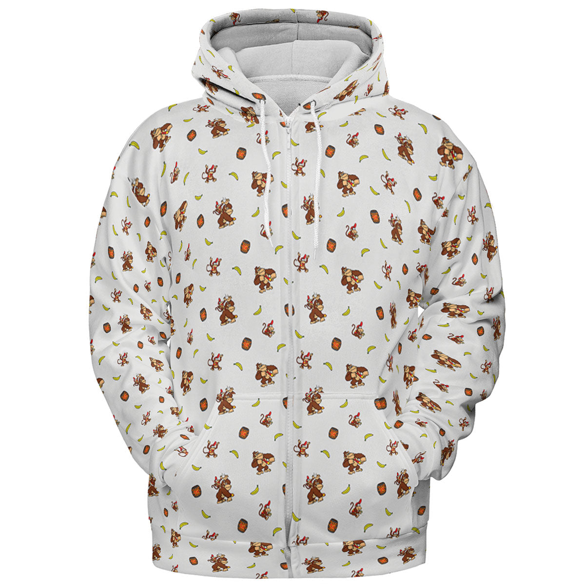Nintendo Donkey Kong Characters Pattern All-over Print Hoodie