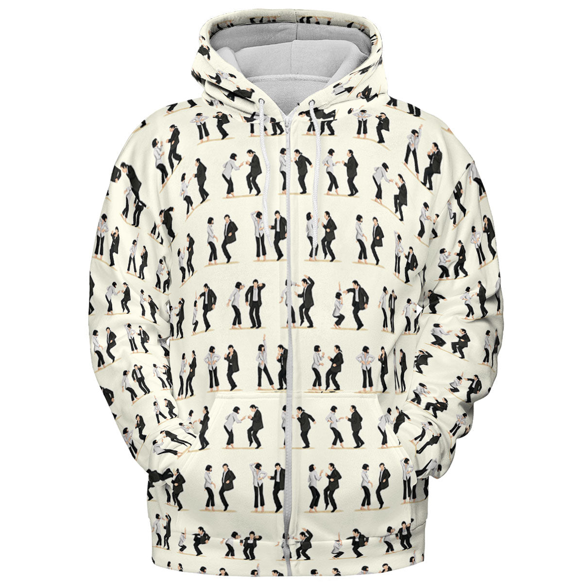 Mia Wallace and Vincent Vega Dance Pulp Fiction All-over Print Hoodie