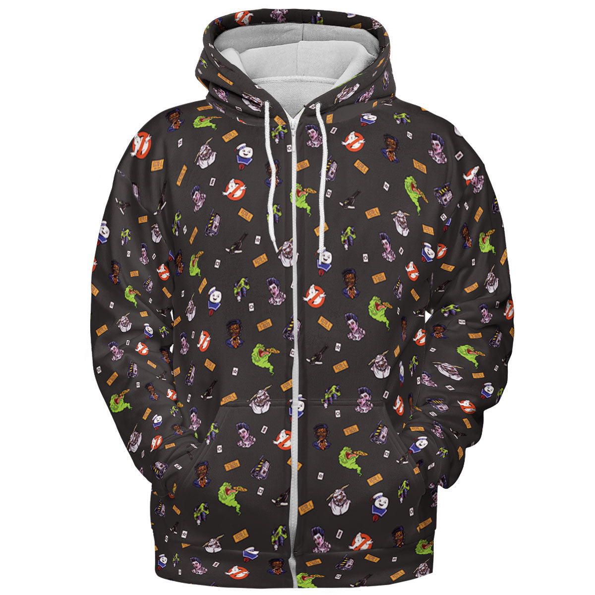 Ghostbusters Pattern All-over Print Hoodie