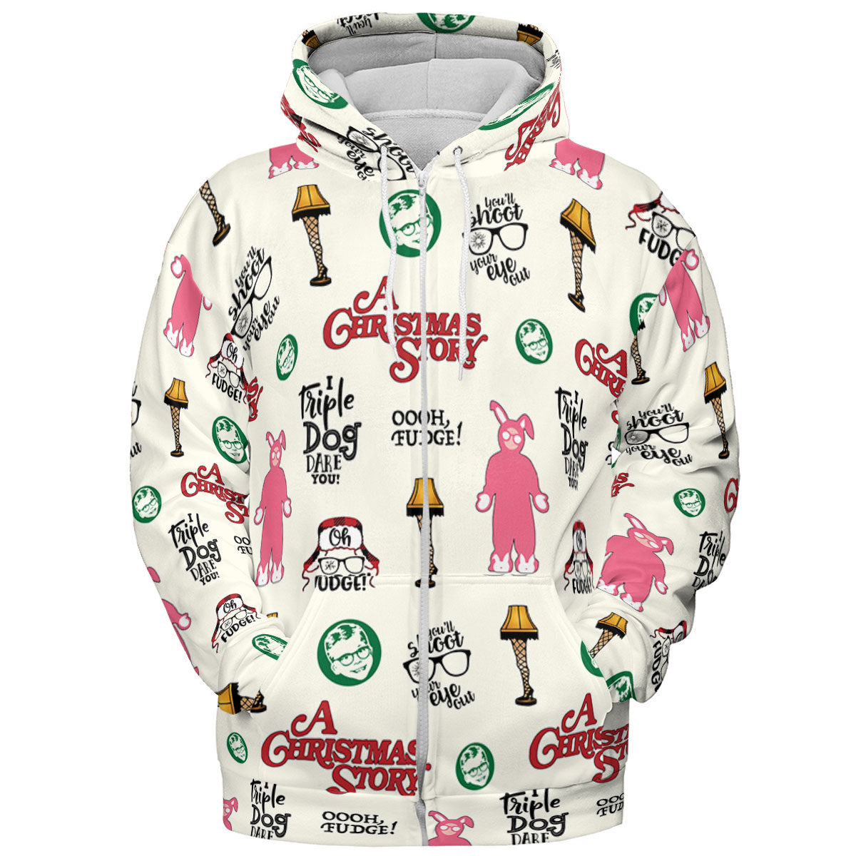 A Christmas Story Pattern All-over Print Hoodie
