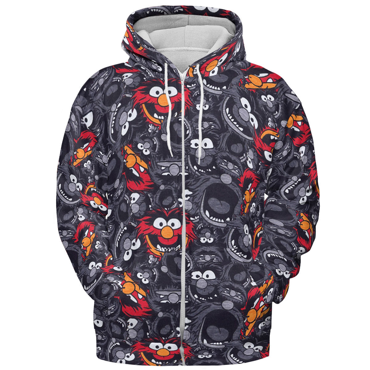 Animal The Muppets Pattern All-over Print Hoodie