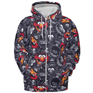 Animal The Muppets Pattern All-over Print Hoodie