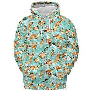 Bearded Dragon Pattern All-over Print Hoodie