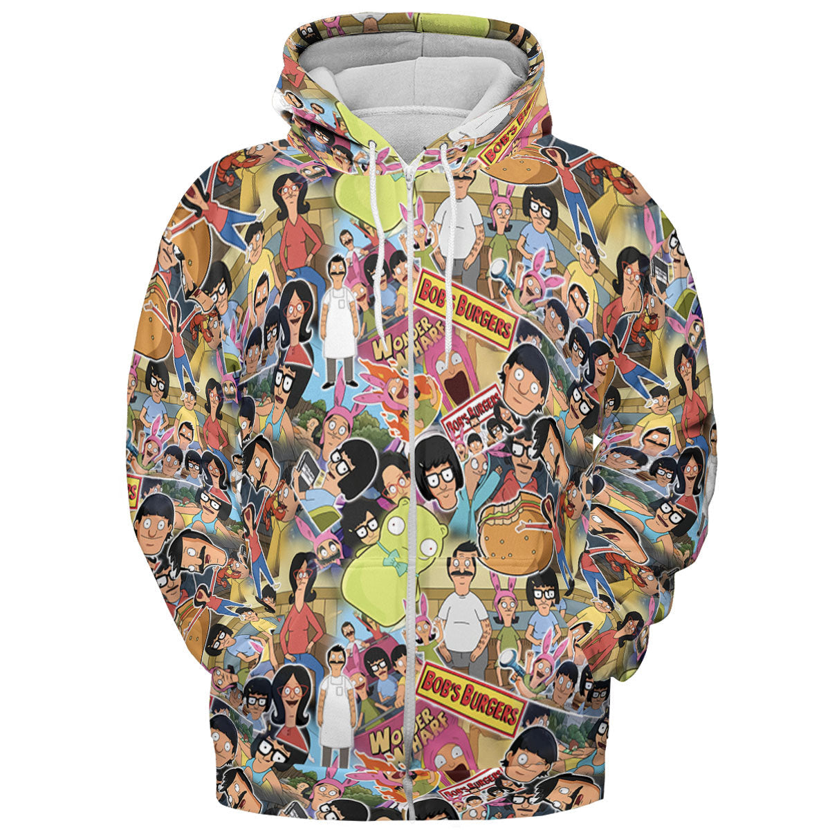 Bob's Burger Wonder Wharf All-over Print Hoodie