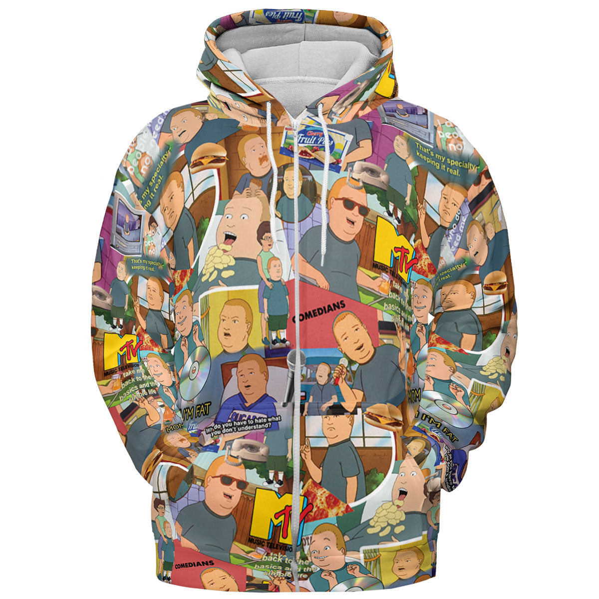 Bobby Face King Of The Hill All-over Print Hoodie