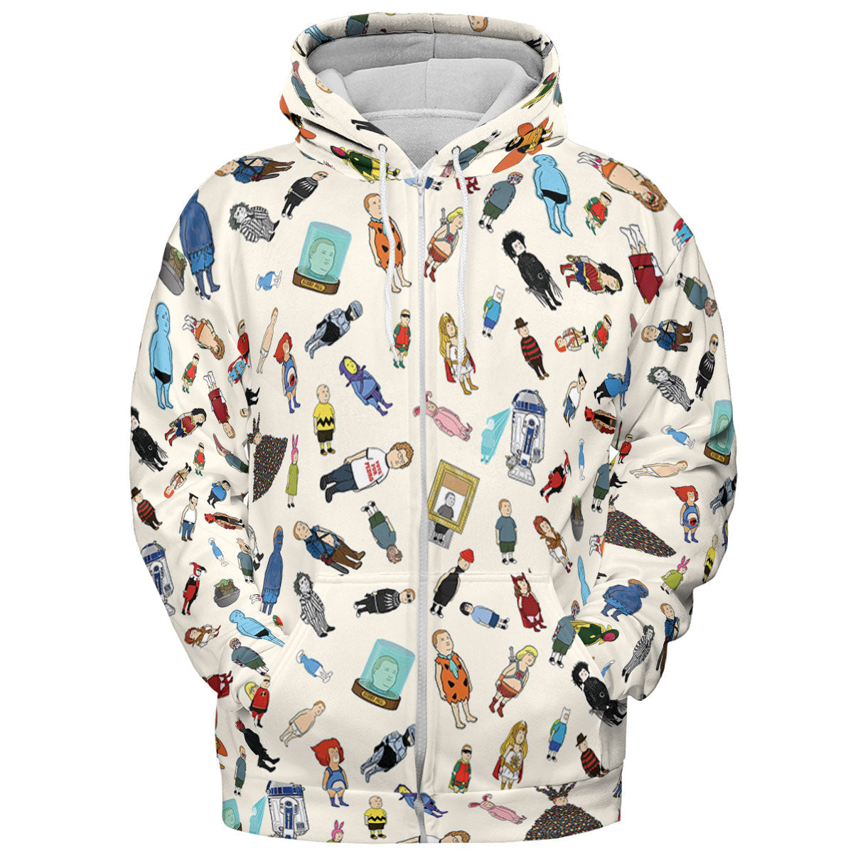Bobby Hill King Of The Hill Pattern All-over Print Hoodie