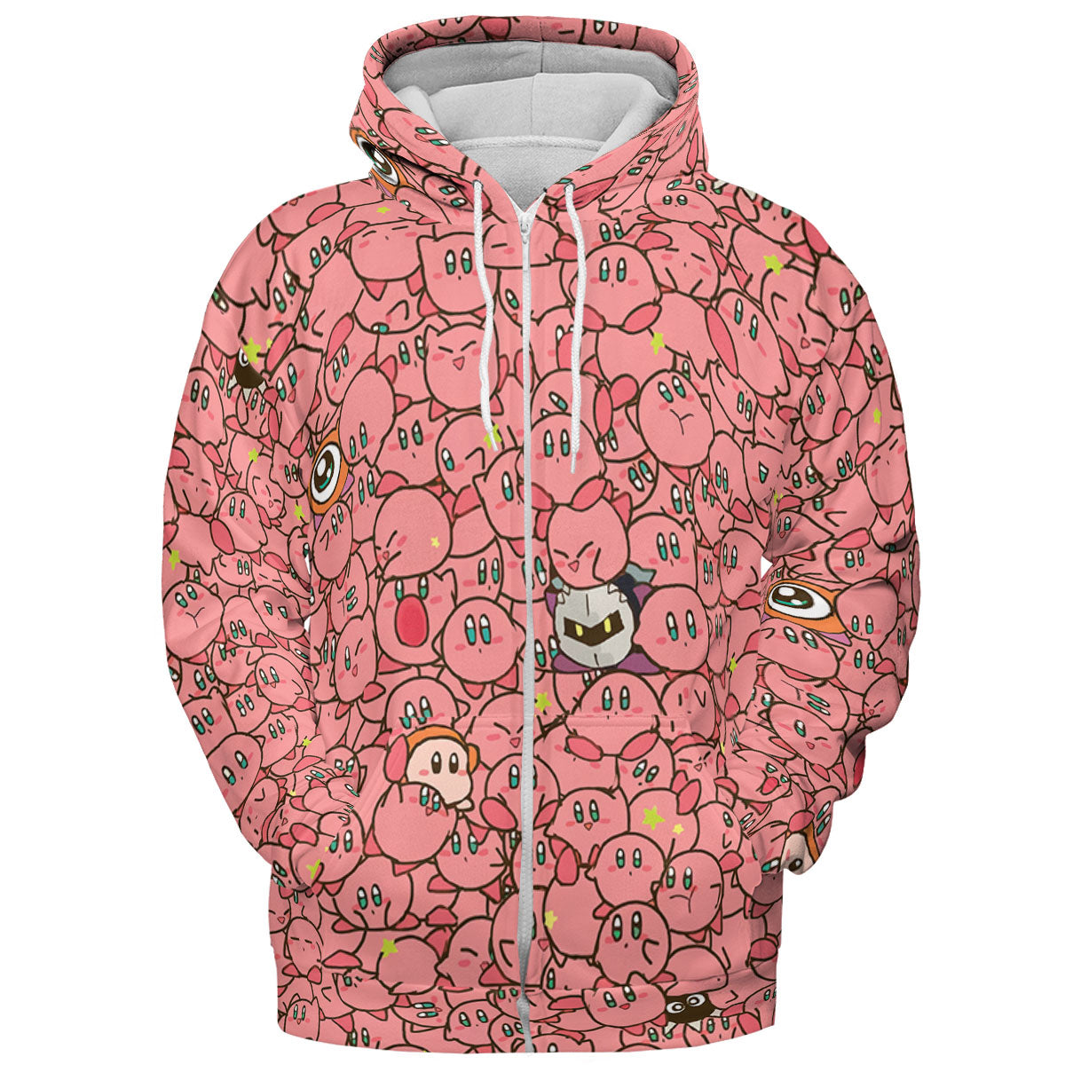 Cute Kirby Waddle Doo Bandana Waddle Dee Meta Knight Kirby's Characters All-over Print Hoodie