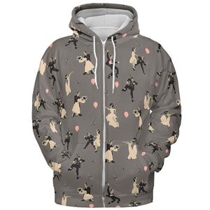 Dirty Dancing Frankenstein and Bride of Frankenstein All-over Print Hoodie