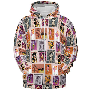 Dr. Mrs. The Monarch The Venture Bros. Magazine Poses All-over Print Hoodie