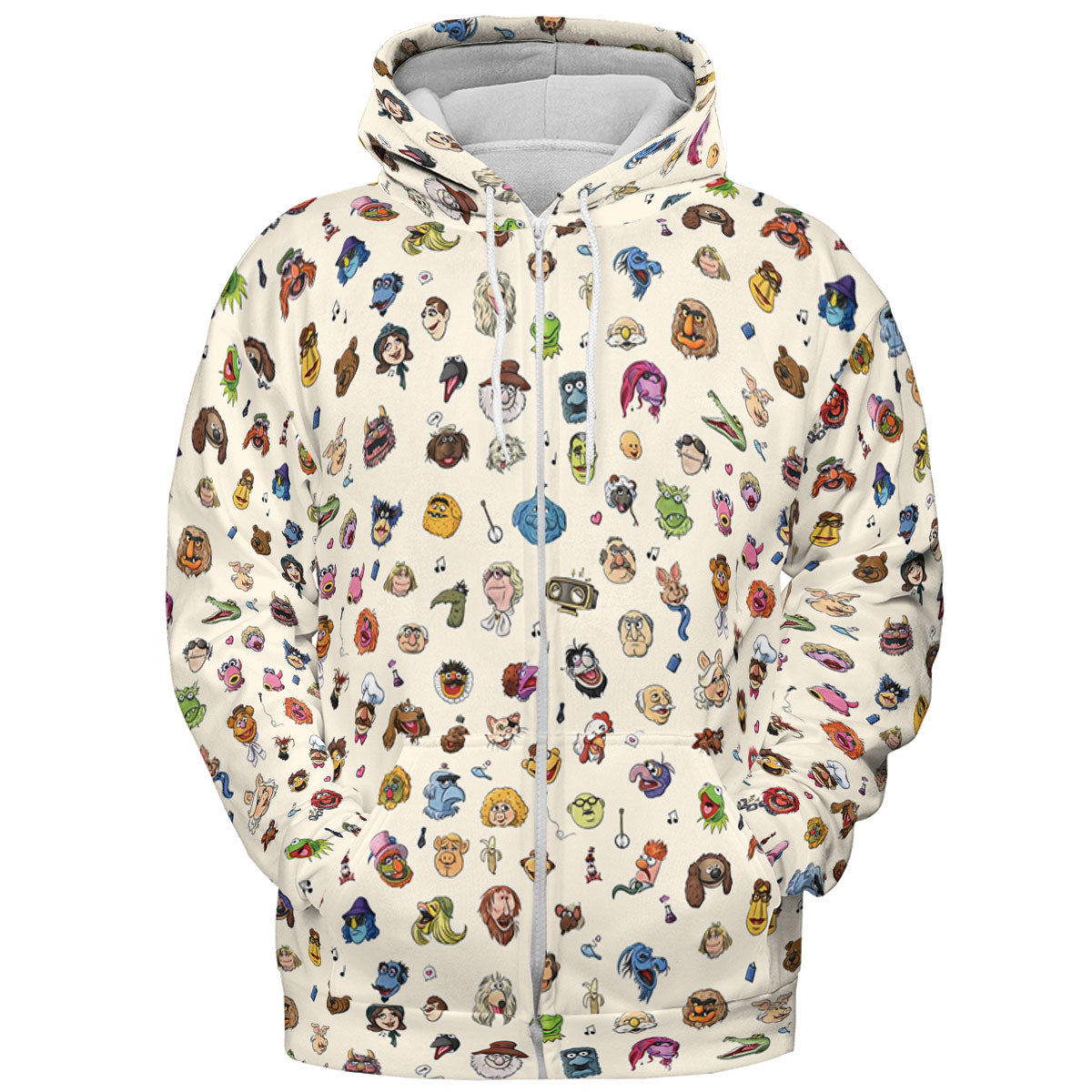 The Muppets Pattern All-over Print Hoodie
