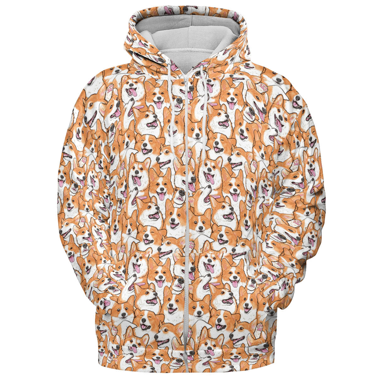 That's a lot of Corgi All-over Print Hoodie