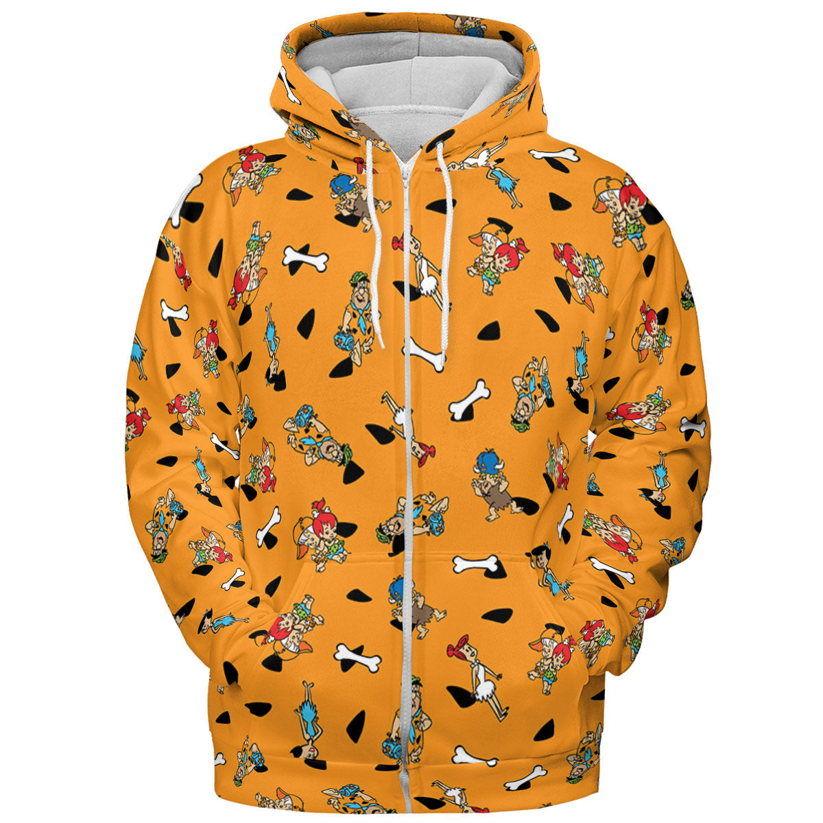 Stone Age The Flintstones Characters All-over Print Hoodie