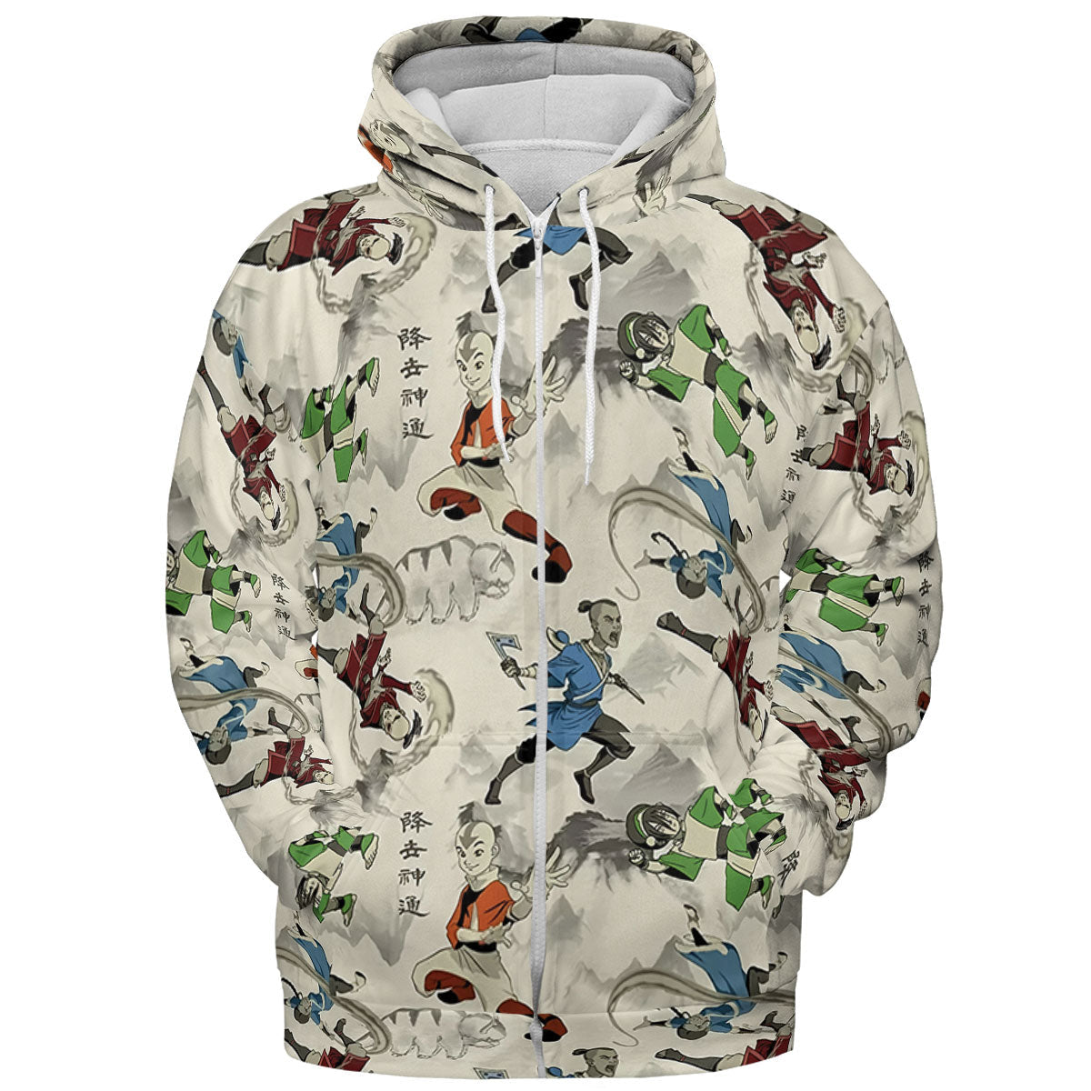 Aang Katara Toph Beifong Sokka Avatar The Last Airbender All-over Print Hoodie