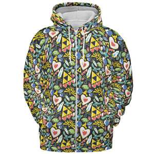 Zelda Theme Items All-over Print Hoodie