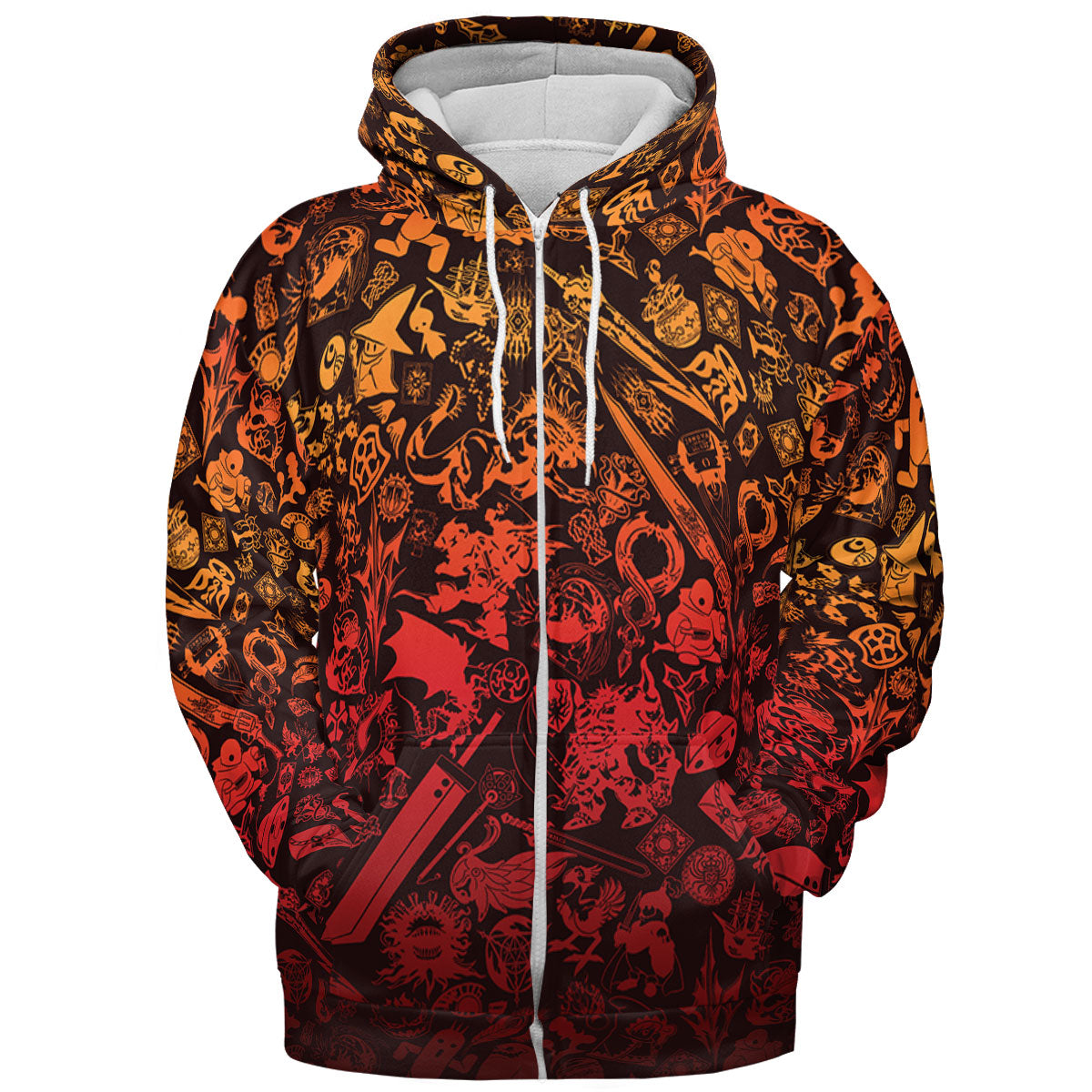 Red Moggle Final Fantasy All-over Print Hoodie