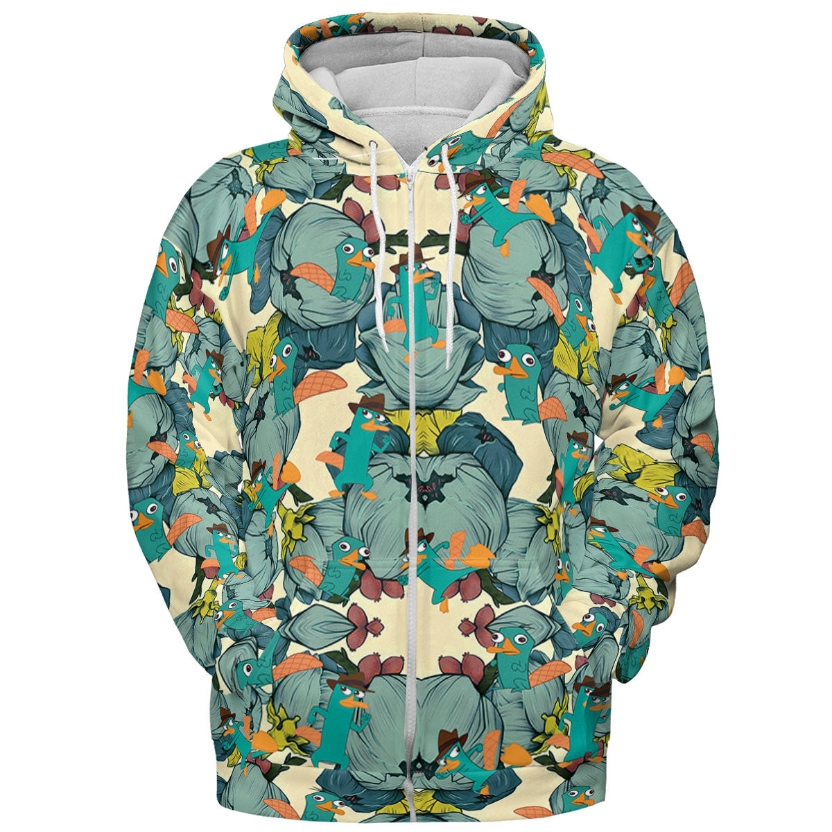 Perry The Platypus Phineas and Ferb All-over Print Hoodie
