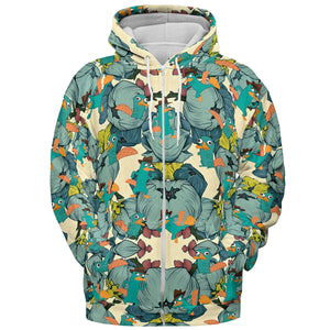 Perry The Platypus Phineas and Ferb All-over Print Hoodie