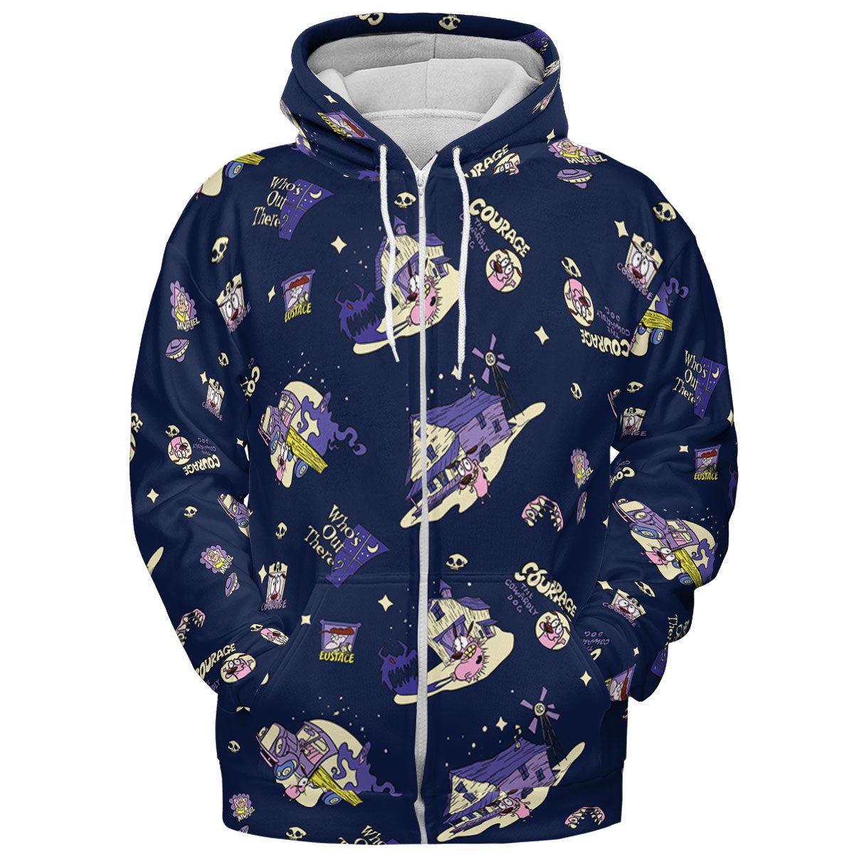 Courage the Cowardly Dog Scenic All-over Print Hoodie