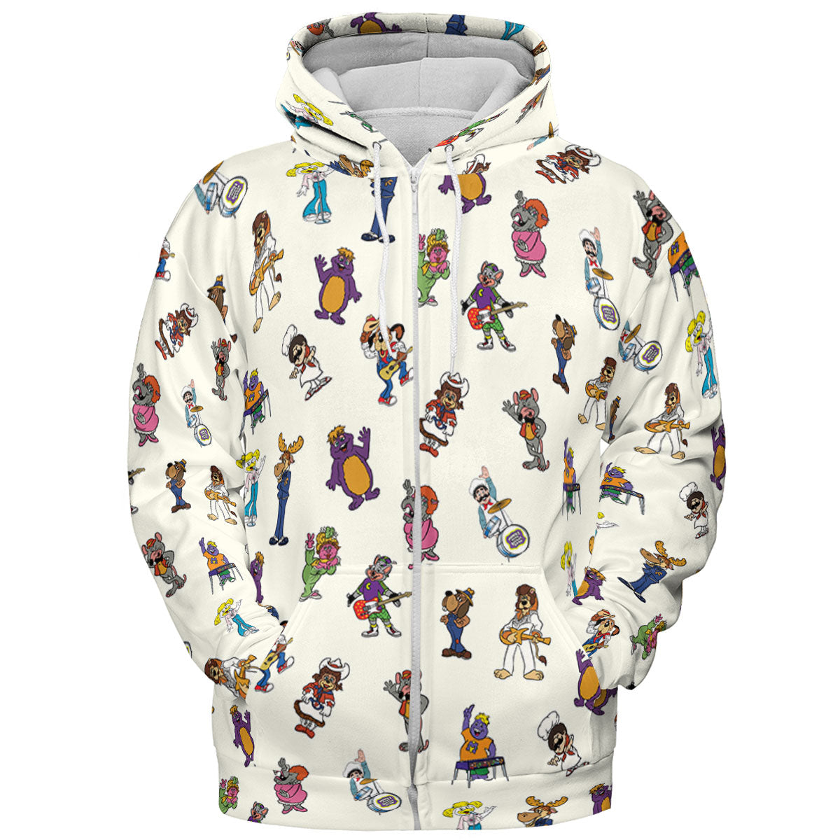 80s Pizza Time Theater Chuck E Cheese All-over Print Hoodie