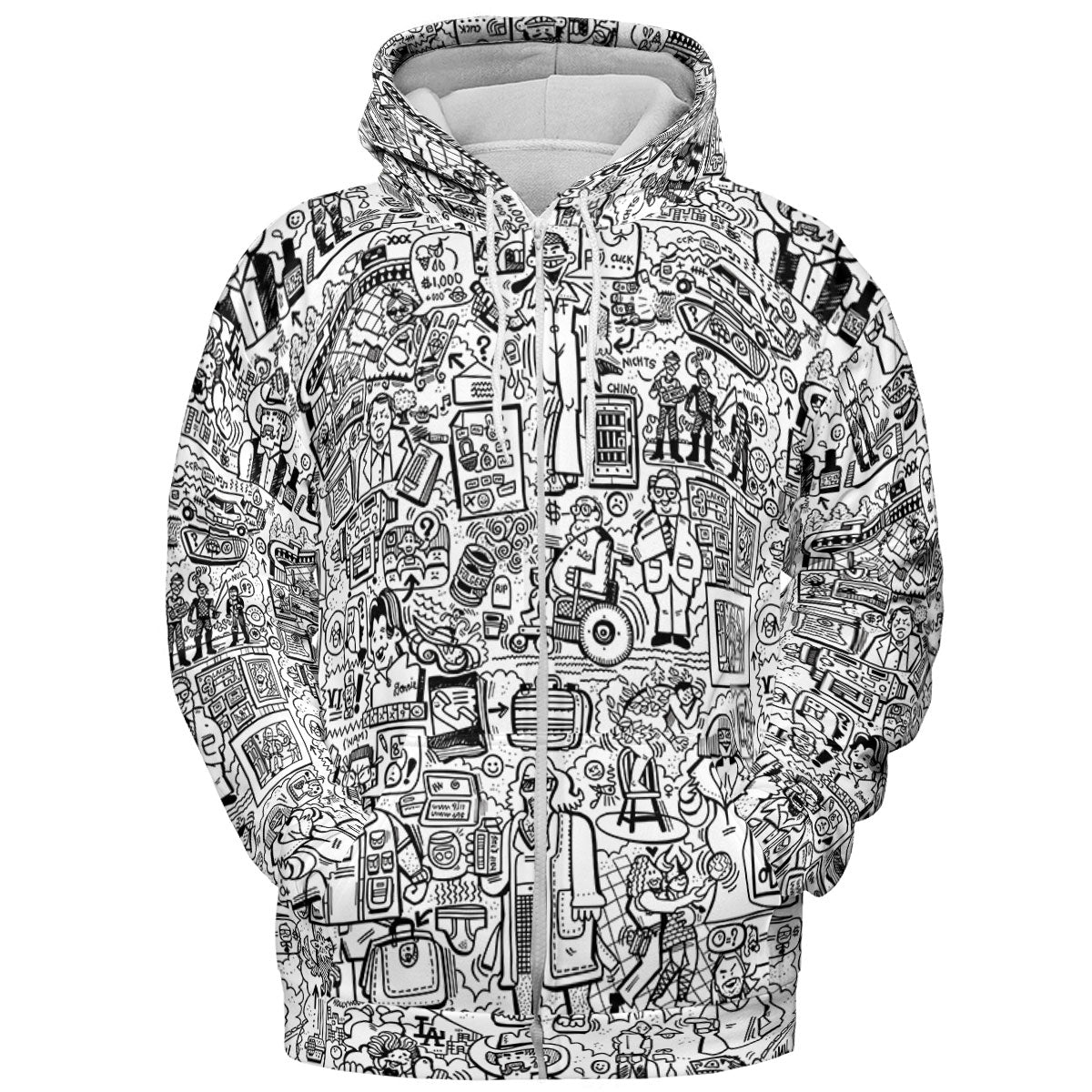 The Big Lebowski Doodles All-over Print Hoodie