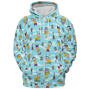 Quick Tips Regarding Ed, Edd, n Eddy Pattern All-over Print Hoodie