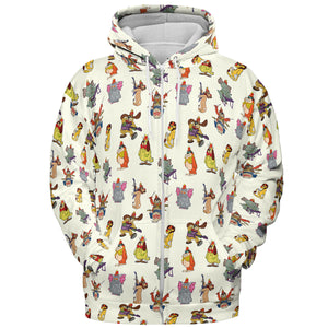 Snorky Fleegle Drooper Bingo The Banana Splits All-over Print Hoodie