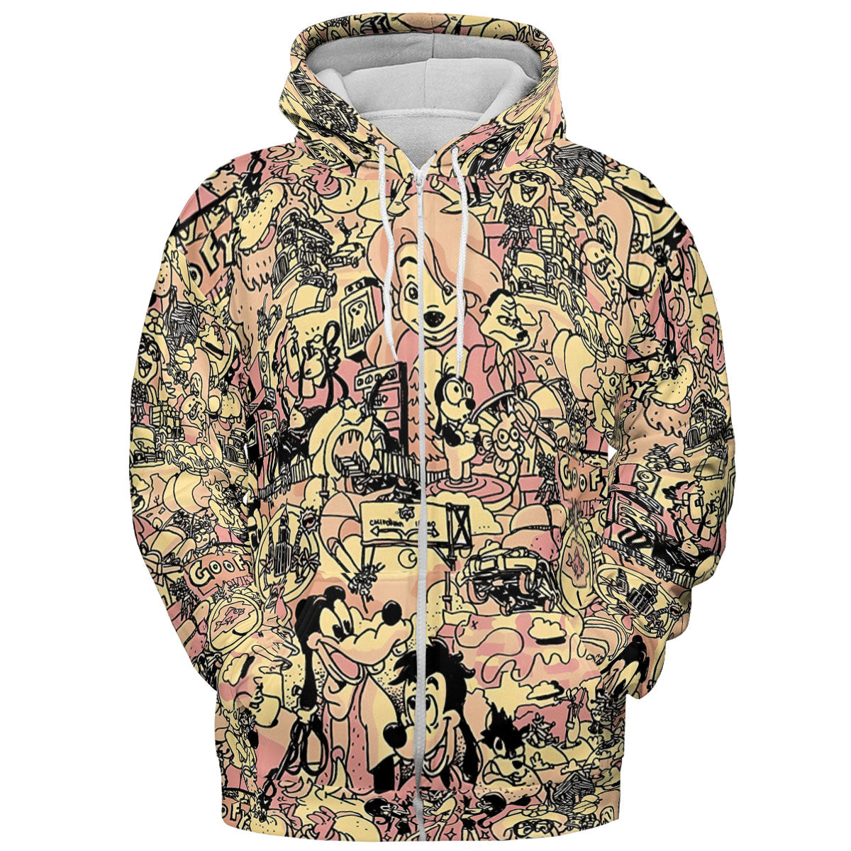 Goofy Movie Collage All-over Print Hoodie