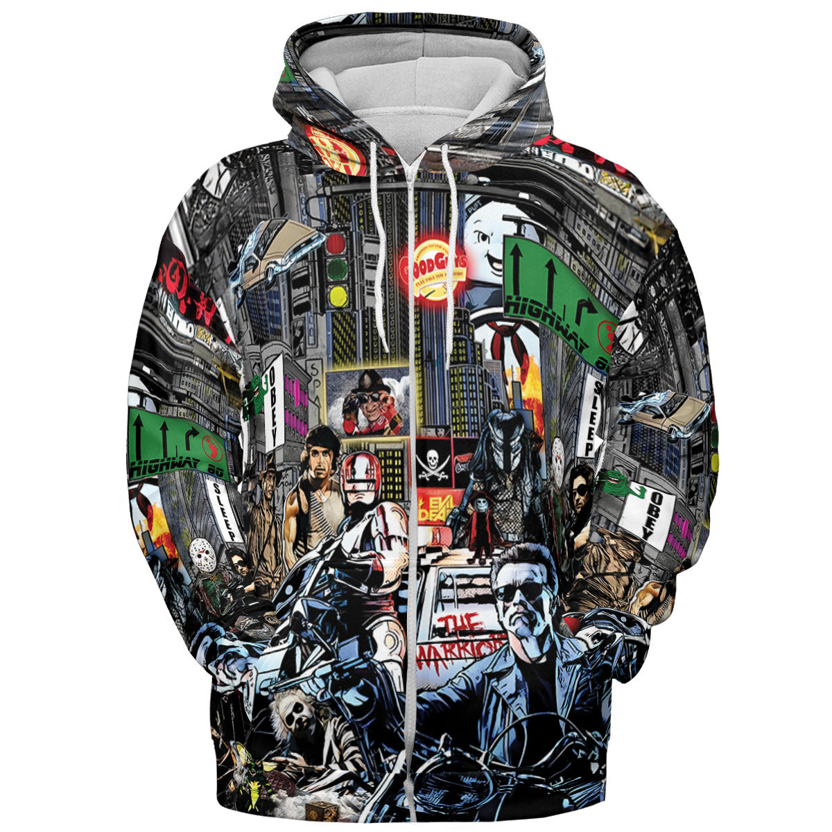 The 80s Iconic All-over Print Hoodie
