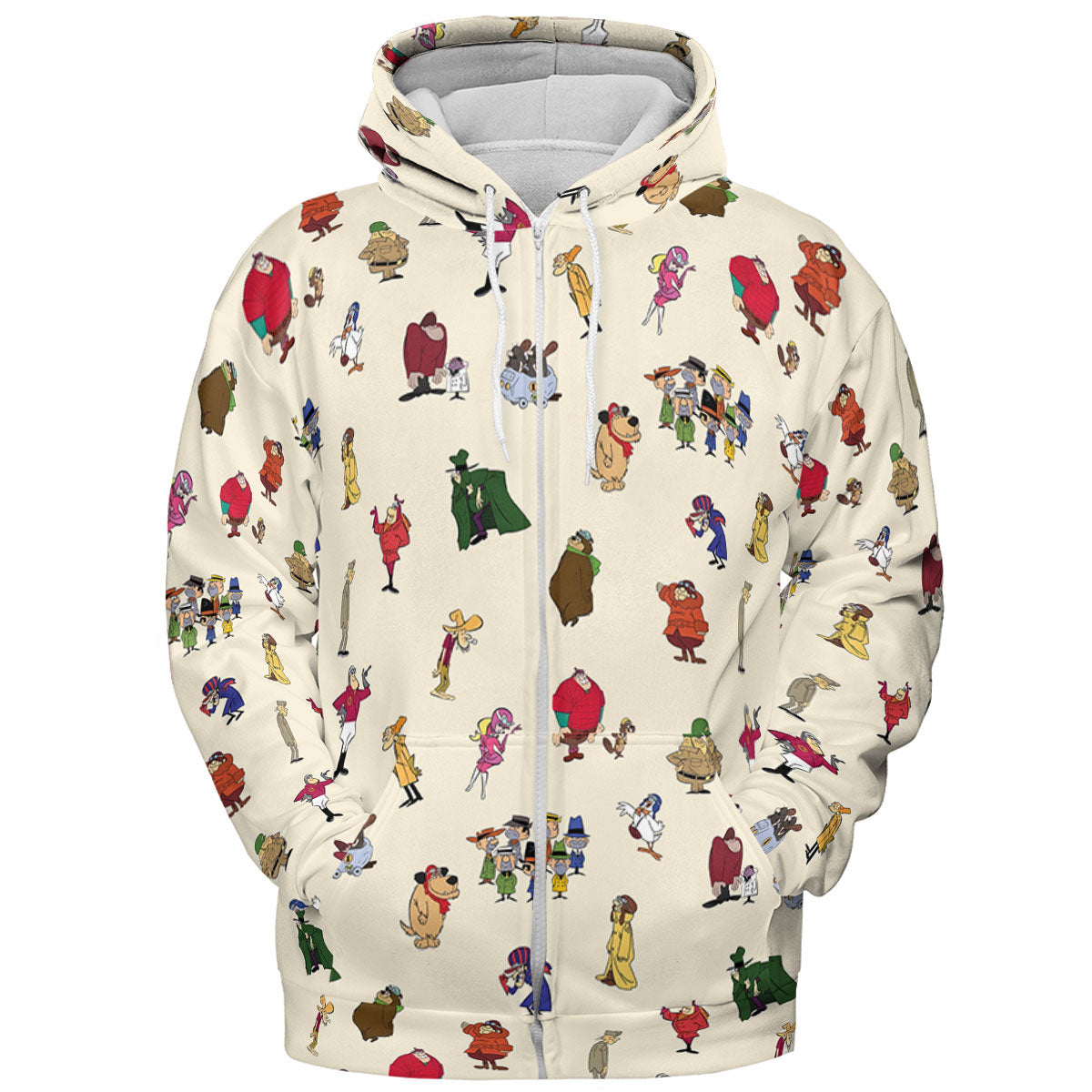 Wacky Races Characters All-over Print Hoodie