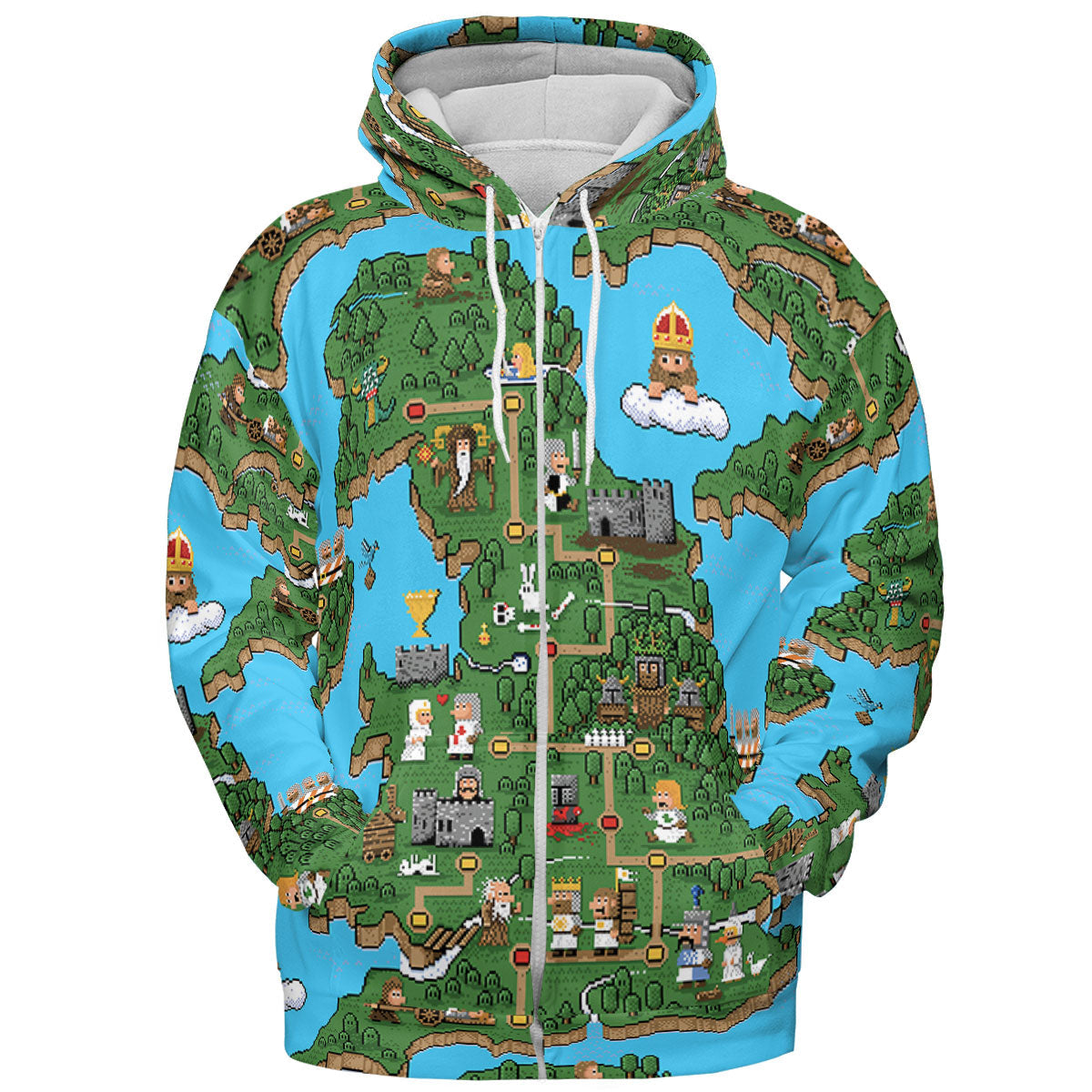 Pixel Art Python Monty Python All-over Print Hoodie