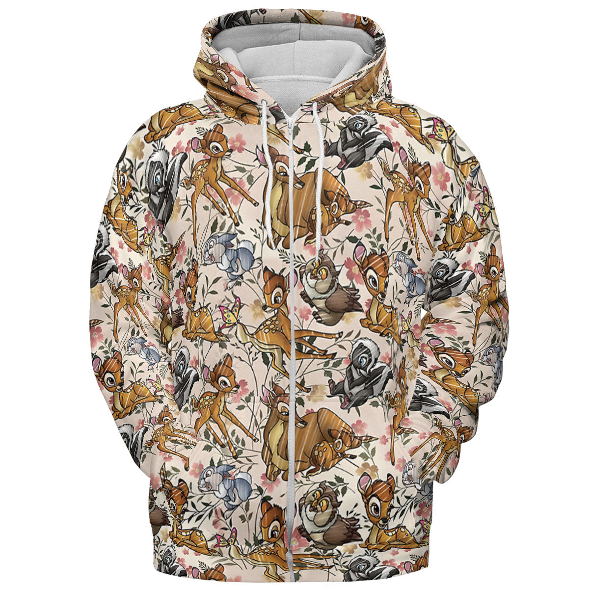 Little Wild Bambi All-over Print Hoodie