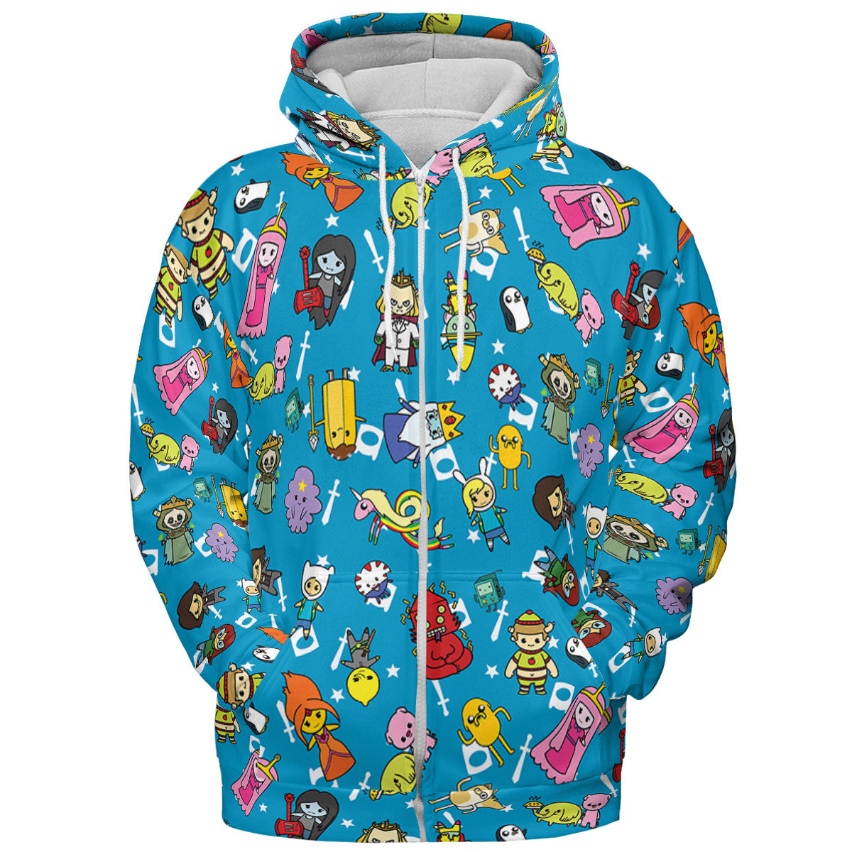 Adventure Time Characters Doodle All-over Print Hoodie
