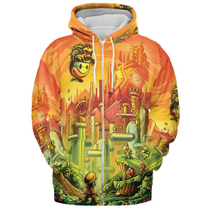 Plumber Kingdom Super Mario All-over Print Hoodie