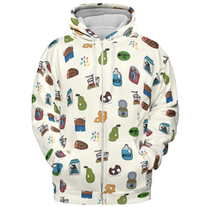 The Food of It's Always Sunny In Philadelphia All-over Print Hoodie