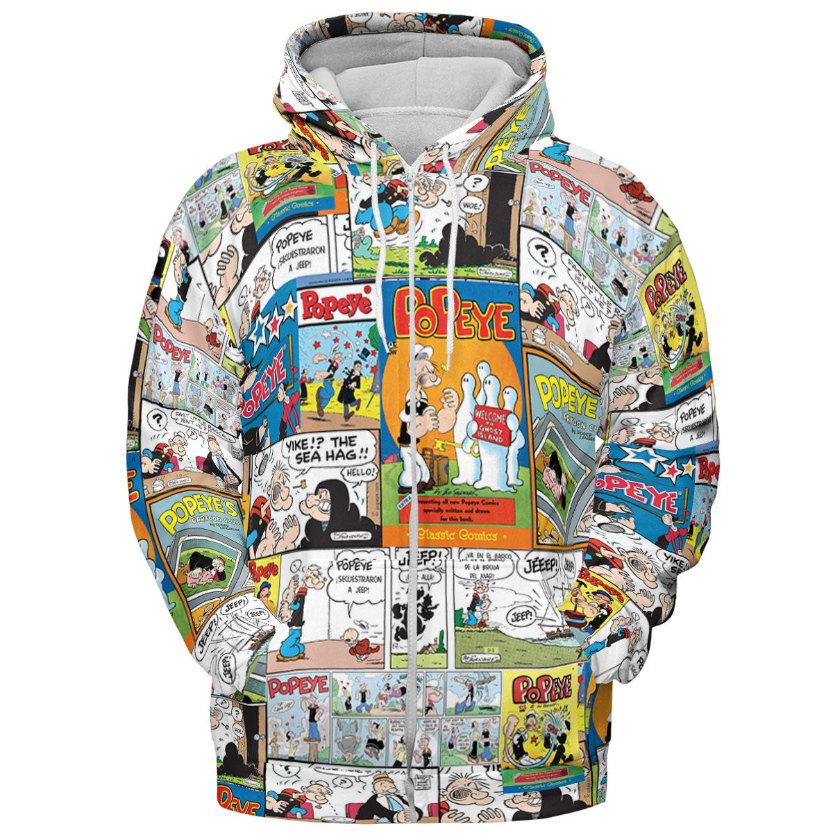 Olive Oyl Popeye Comic All-over Print Hoodie