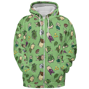 Korok Style The Legend of Zelda All-over Print Hoodie