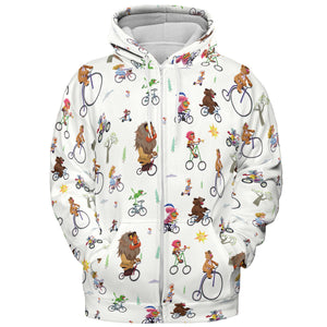 The Muppet Movie Bike Scene All-over Print Hoodie