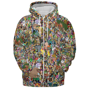 Futurama Characters All-over Print Hoodie
