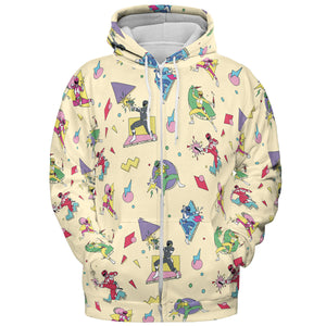 Morphin Team Power Rangers All-over Print Hoodie