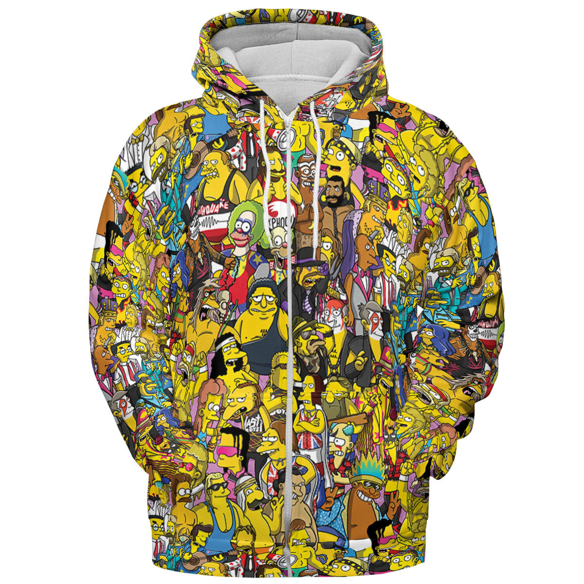 WWF Simpsons All-over Print Hoodie