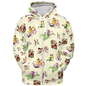NBC Vintage Cartoon All-over Print Hoodie